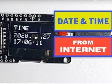 Esp8266 Oled - Get Time And Date From Internet