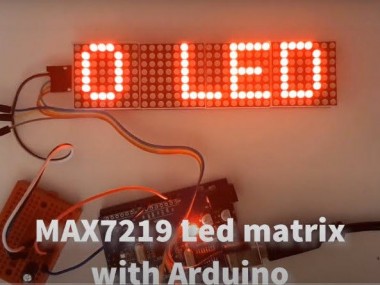 Control Led Matrix Max7219 With Arduino