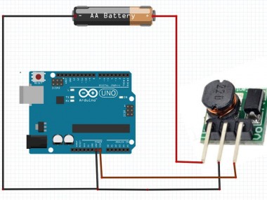 Power Arduino With A 1.5v Battery