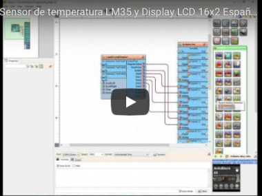 Visuino - Sensor Of Temperature Using Lm35 And Display Lcd 1