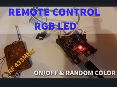 Rgb Led Random Clor With 433mhz Rf Remote And Arduino