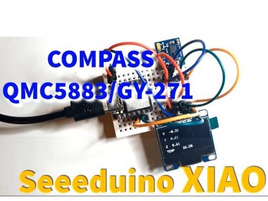 Arduino Seeeduino Xiao Compass Qmc5883-gy-271 And Oled Di...