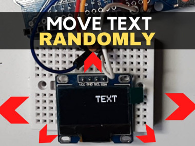 Arduino Move Text Randomly On Ssd1306 Oled Display