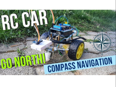 Arduino Rc Car Goes North & Adjusts Position Using A Compass
