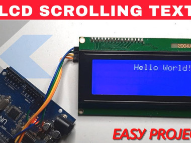 Scrolling Text On Lcd I2c Display Using Arduino