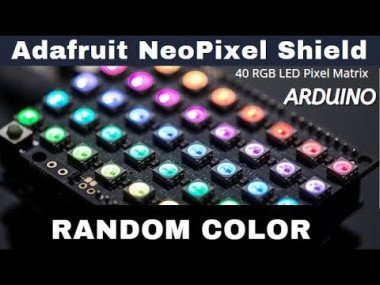 Change Random Colors Neopixel Shield Adafruit & Arduino
