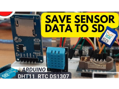 How To Save Sensor Data Temp & Time To Sd Card Using Arduino