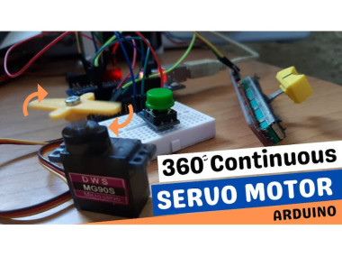 How To Control A 360 Continuous Servo Motor Using Arduino