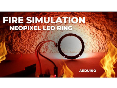 Arduino Neopixel Led Ring Fire Simulation