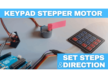 Stepper Motor 28byj-48 Set Steps & Direction Using A Keypad