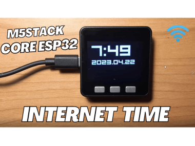 M5stack Core Esp32 - Get Time And Date From The Internet