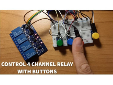 Controlling 4 Channel Arduino Relay With Buttons