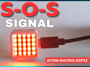Make S-o-s Signal Using Atom Matrix Esp32