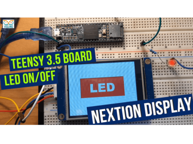 Teensy Board & Nextion Display - Control Led On-off