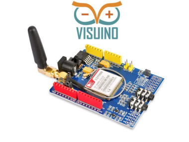 Make A Phone Call Using The Sim900 Gsm Shield & Visuino