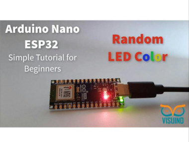 Random Color Led Arduino Nano Esp32 Using Visuino