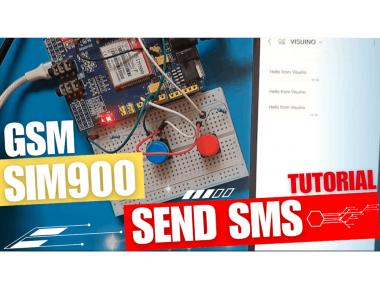 Send Sms Using Sim900 Gsm Shield & Arduino - Visuino Tutoria
