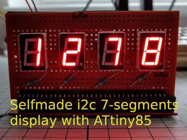 I2c 7-segment Display With attiny85