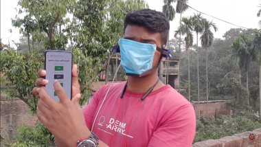 Smartphone Controlled Face Mask