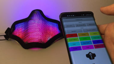Rgb Led Mask Controlled With App (arduino)