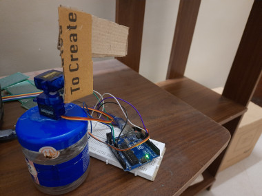 Cardboard Gun That Points At Your Face - Opencv And Arduino