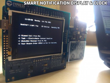 Smart Phone Notification Display & Clock