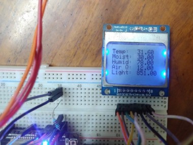 Iot Plant Monitoring With Live Dashboard And Display Lcd