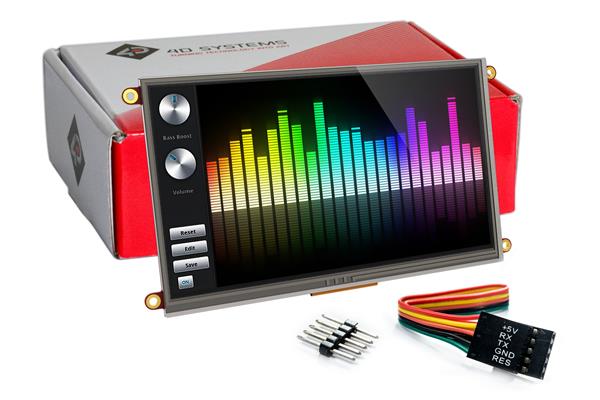 Raspberry Pi 15.6-Inch Full HD IPS Monitor with Speakers, Red and