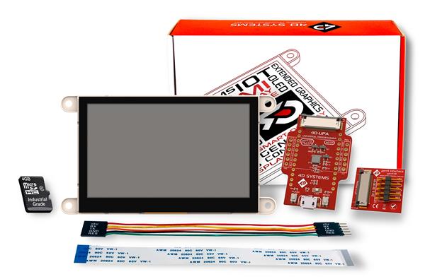 Starter Kit For Gen4-ulcd-43dct-sb-ar With 4d Arduino Adaptor Shield-ii ...