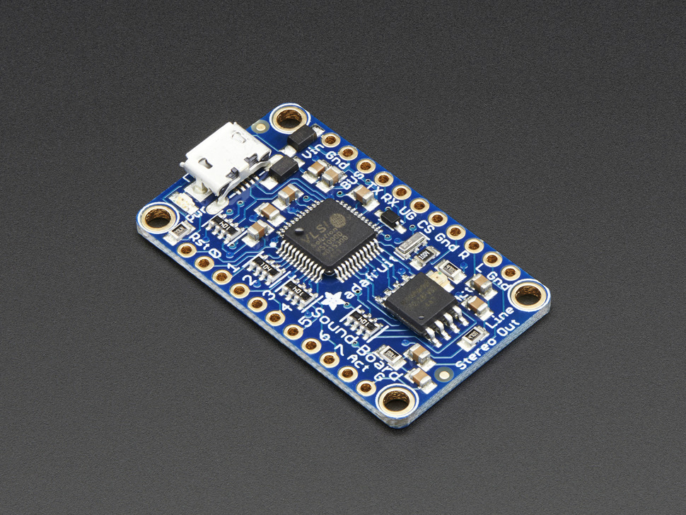 Audio FX Mini Sound Board – WAV/OGG-trigger Met 16 MB Flash, 11 Ingangen, Geen Programmering Nodig, Ideaal Voor Geluidseffecten In Projecten