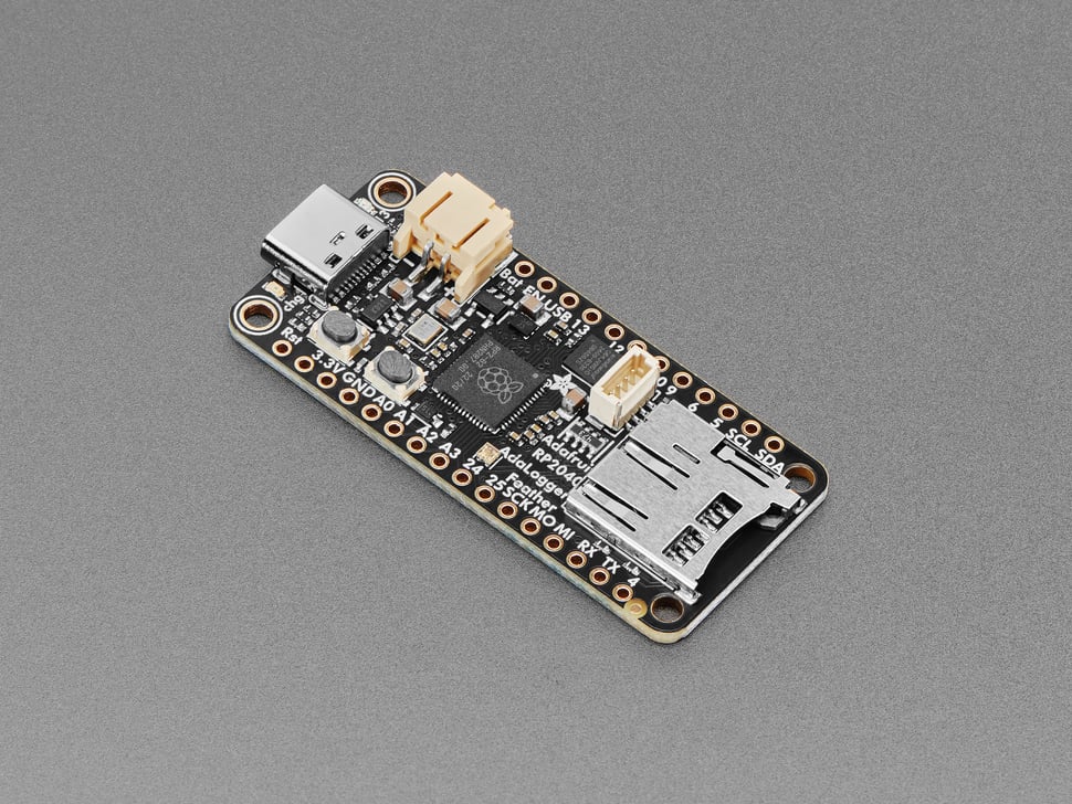 Adafruit Feather Rp2040 Adalogger - 8mb Flash With Microsd Card ...